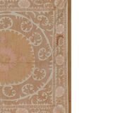 Vintage Turkish hand-knotted rug 134x140 cm