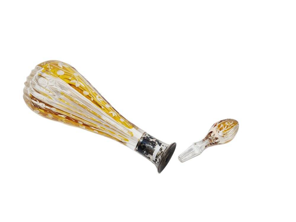 Art Deco crystal silver carafe, Denmark, 1930s