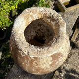 Ancient terracotta pottery jar from the 19th century