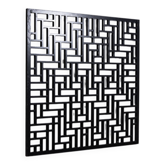 Black geometric wall decoration
