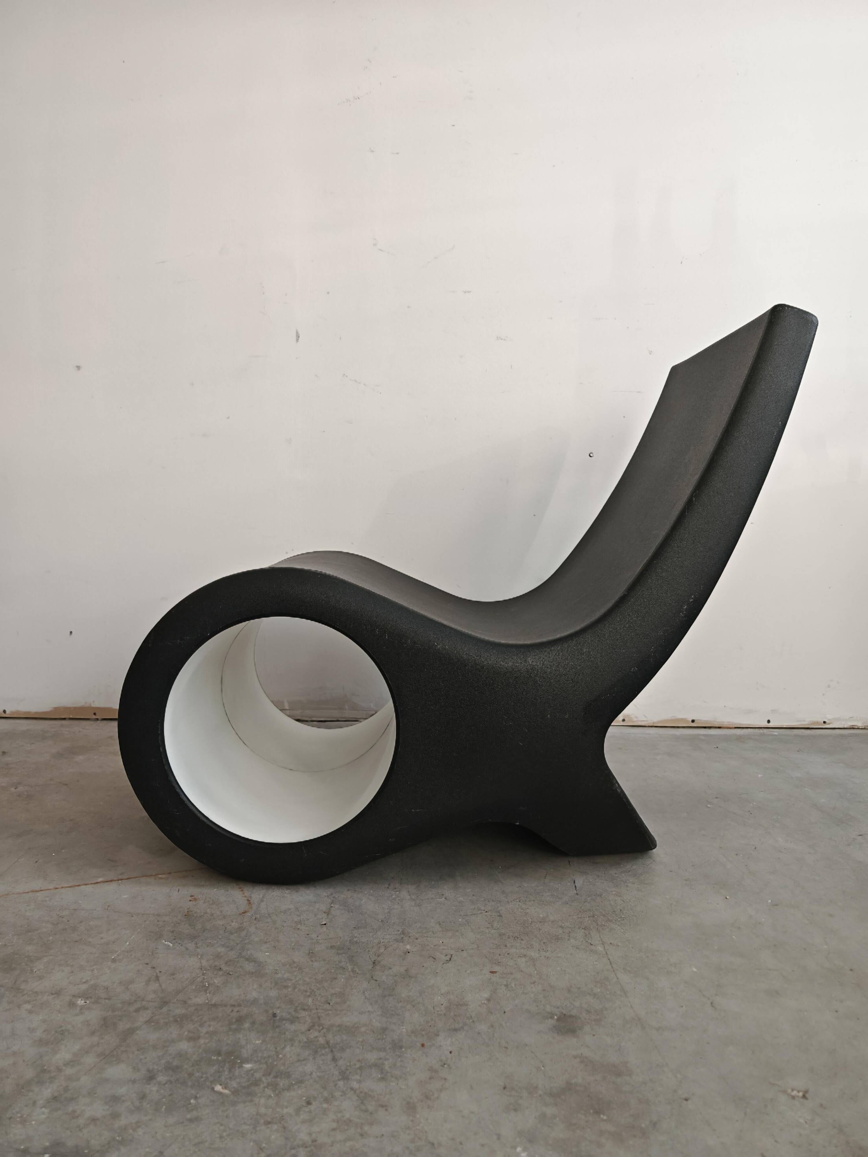 Fauteuil lounge postmoderne Fish chair Satyendra Pakhalé Cappellini