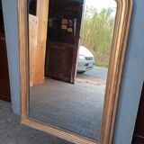 Mirror Louis Philippe XIXem gilding sheet 125/88cm