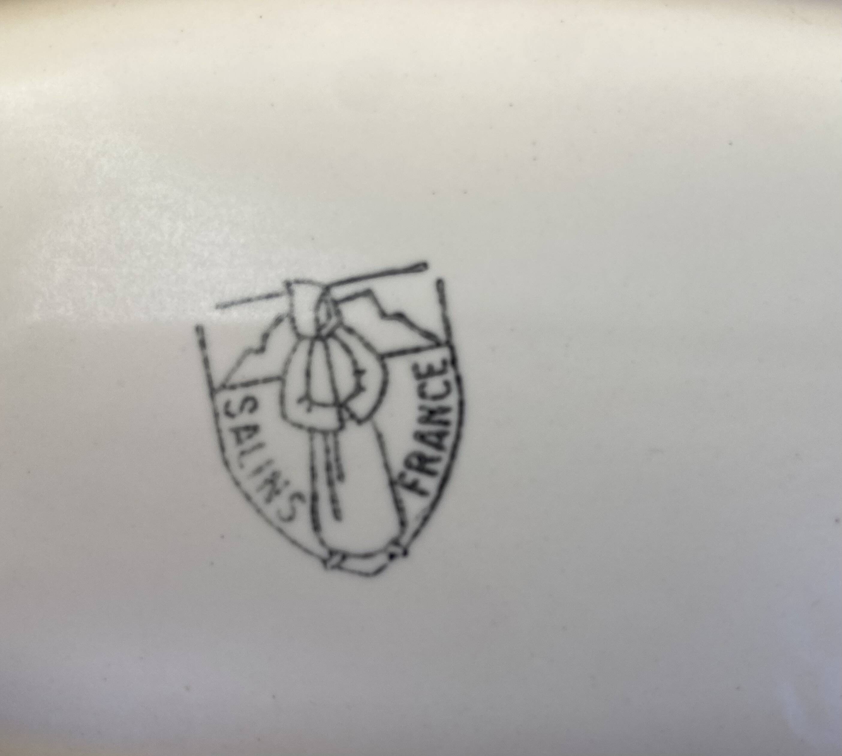 Ceramic tray "Salins" from the 1960s