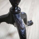 English Walnut Side Table with Tilted Top, 1890s