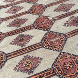 Vintage carpet pakistan drawings bokhara handmade 124x186 cm