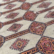 Tapis vintage pakistan dessins bokhara fait main 124x186 cm