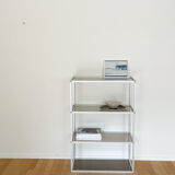 Aluminum and glass shelf