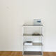 Aluminum and glass shelf