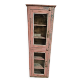 Pink showcase in Burmese teak