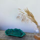 Vallauris dish in vintage asparagus green ceramic slip