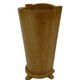 Vintage umbrella holder in oak basket storage design of the 1960s minimalist design