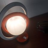 Pair of Vintage Table Lamps • Saturn • Steel and Glass • Space Age • 1960