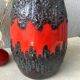 Vase Bay Keramik fat lava West Germany 7030