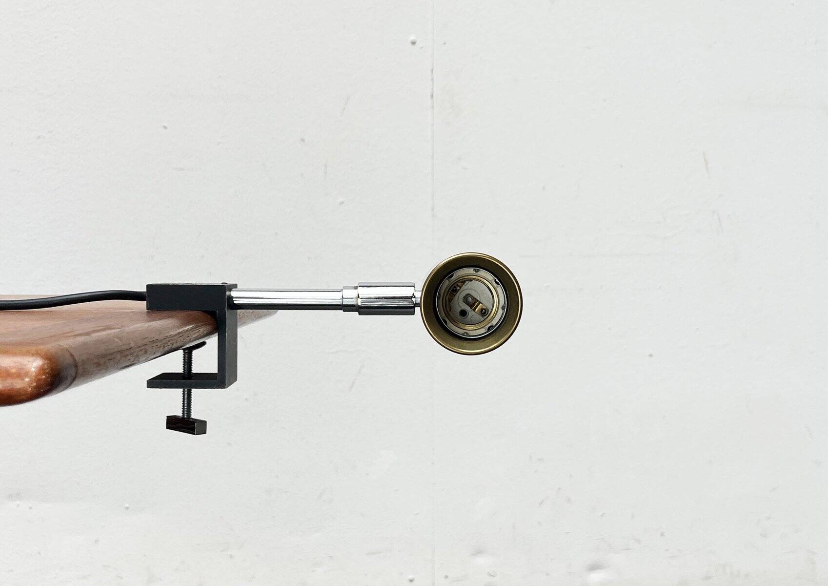 Mid-Century Modern minimalist clamp lamp by Cosack, 1960s.