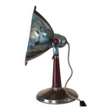 Industrial stainless steel lamp, Atheeza brand, made in Usés, France, 1992