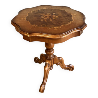 Louis XV style inlaid side table