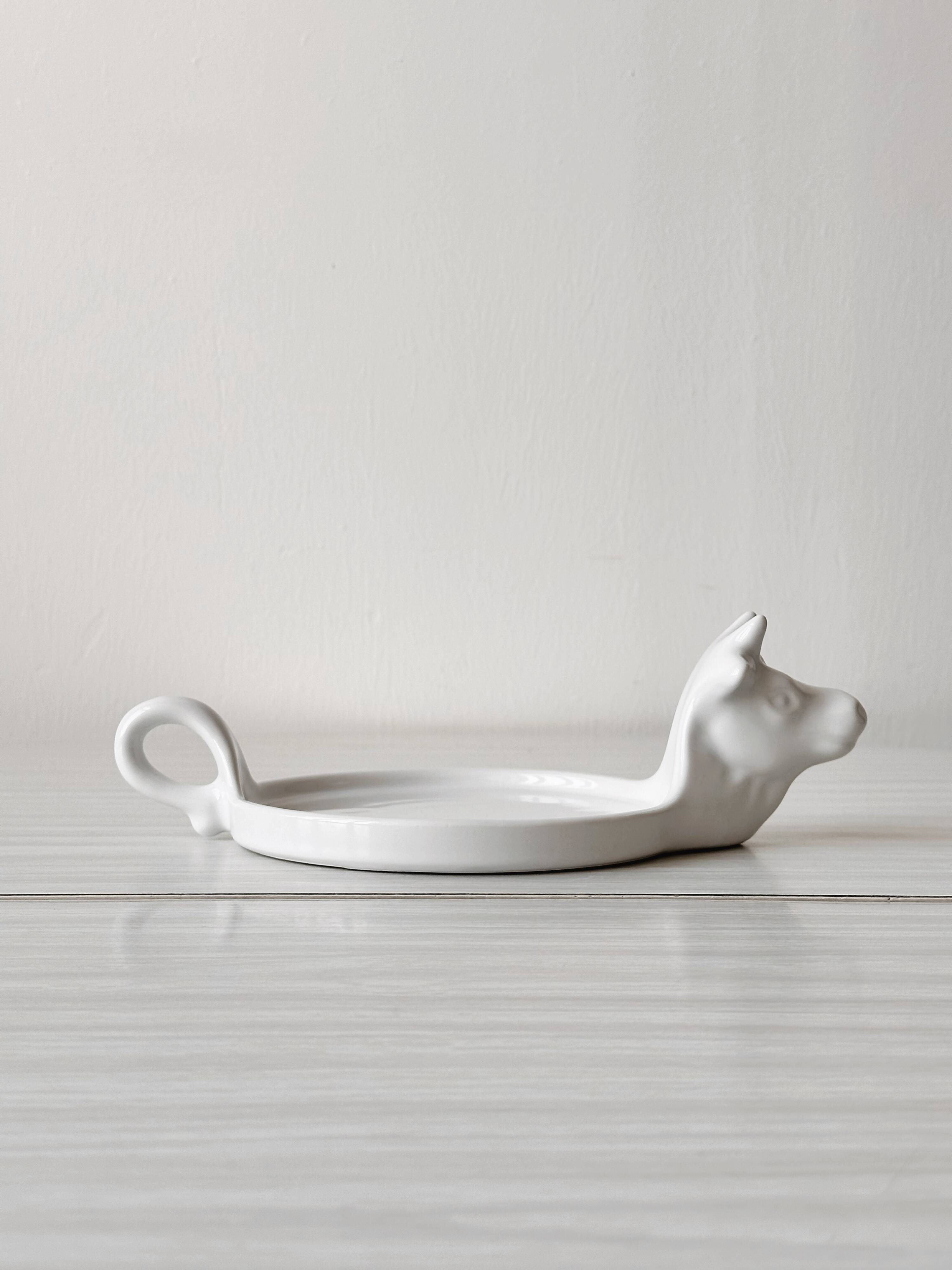 Revol porcelain cow cheese display