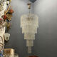 Extra Large Murano Glass Rod Chandelier, Italy, 1970s