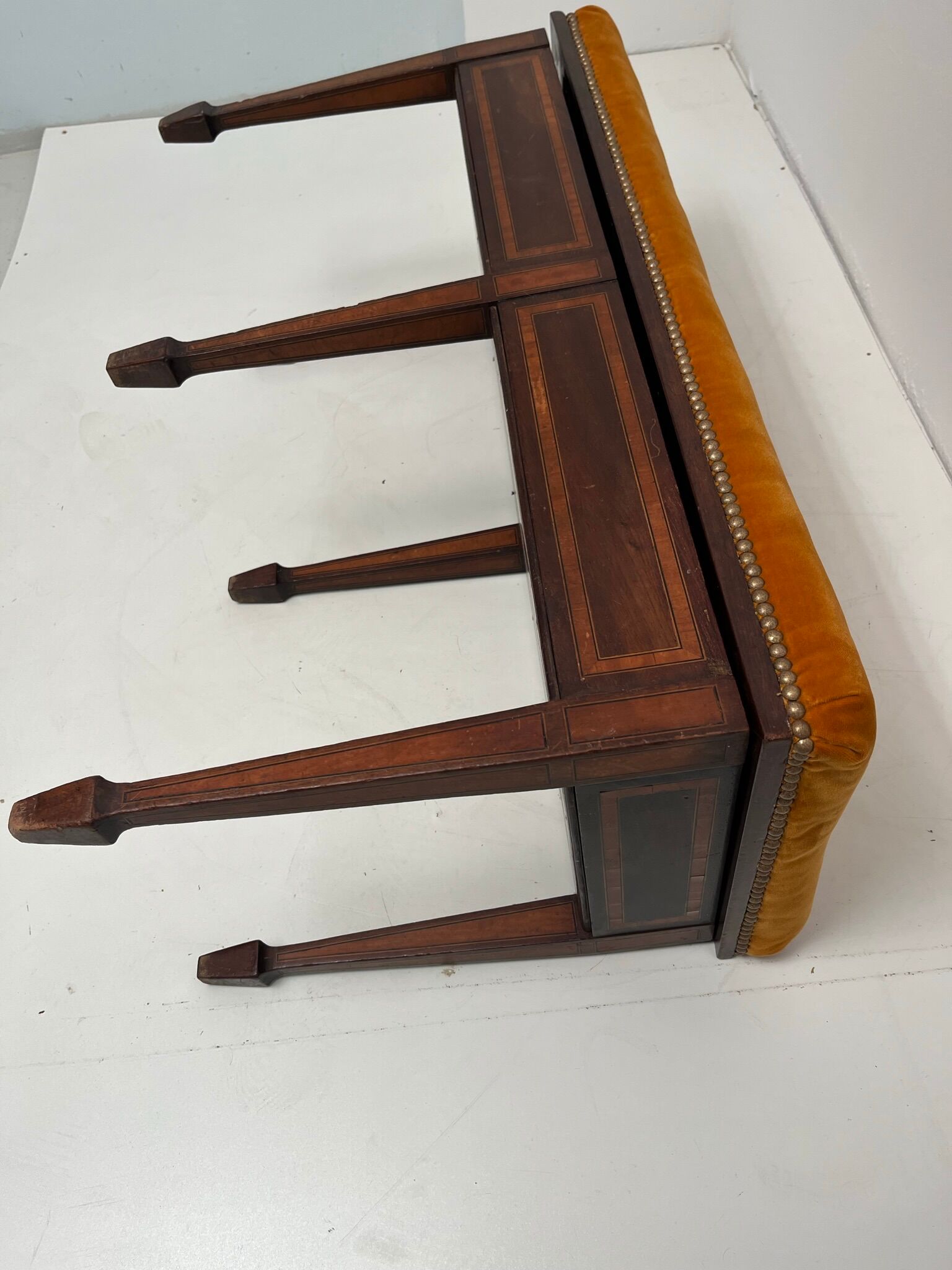 English piano stool bench of the XIX Century