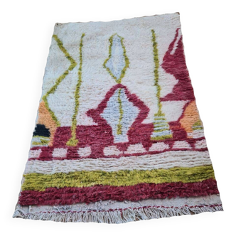 Handmade wool Berber rug 150 X 100 CM