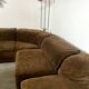 Old vintage modular sofa 6 elements of the 70s velvet / design