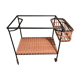 Vintage rattan wheeled dessert