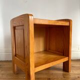 Vintage solid pine bedside table