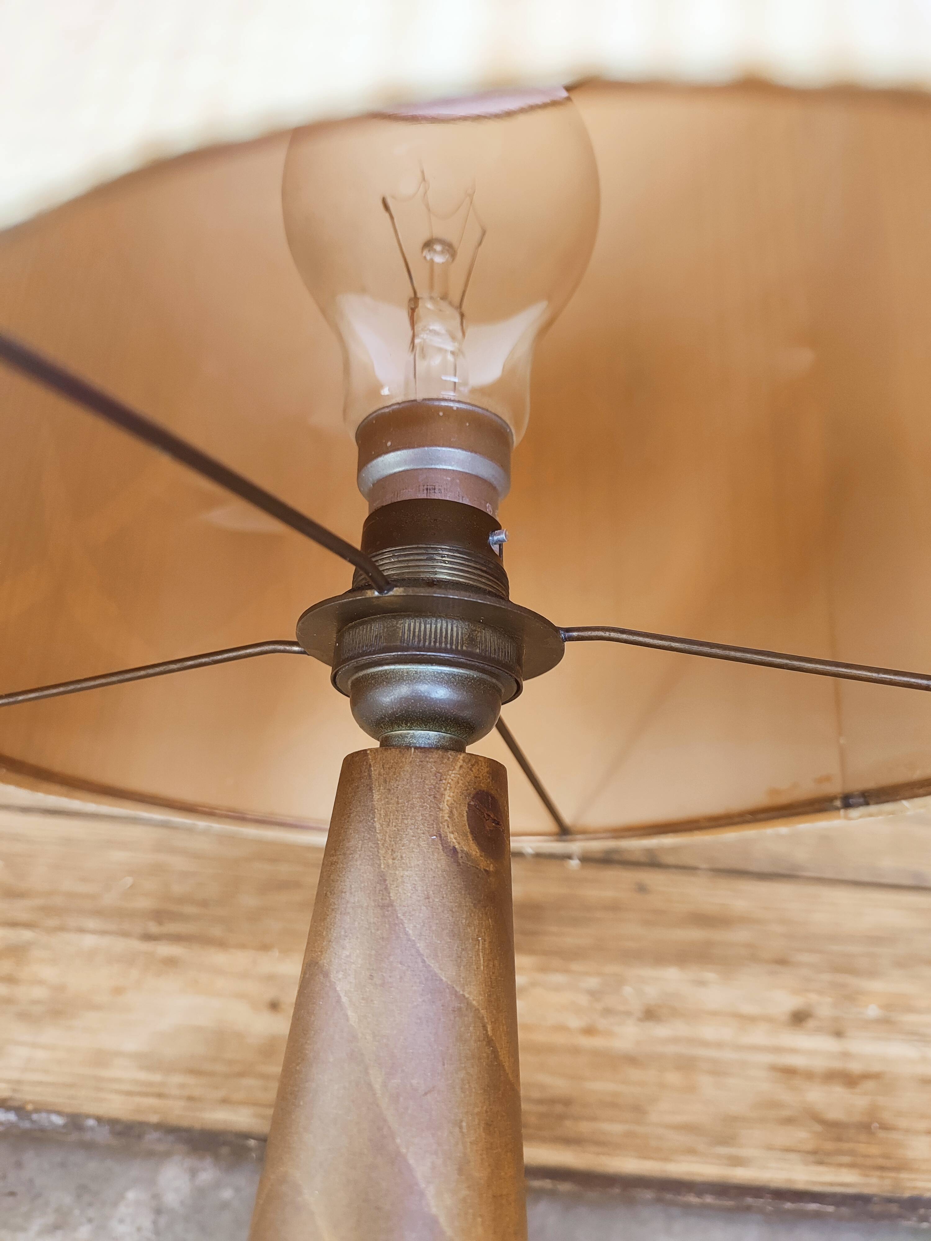 Scandinavian wooden lamp