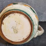 Antique dragonfly slip pitcher