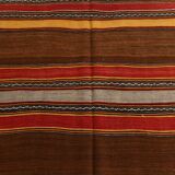 4x7 Handmade Red Anatolian Vintage Rug, 135x219Cm