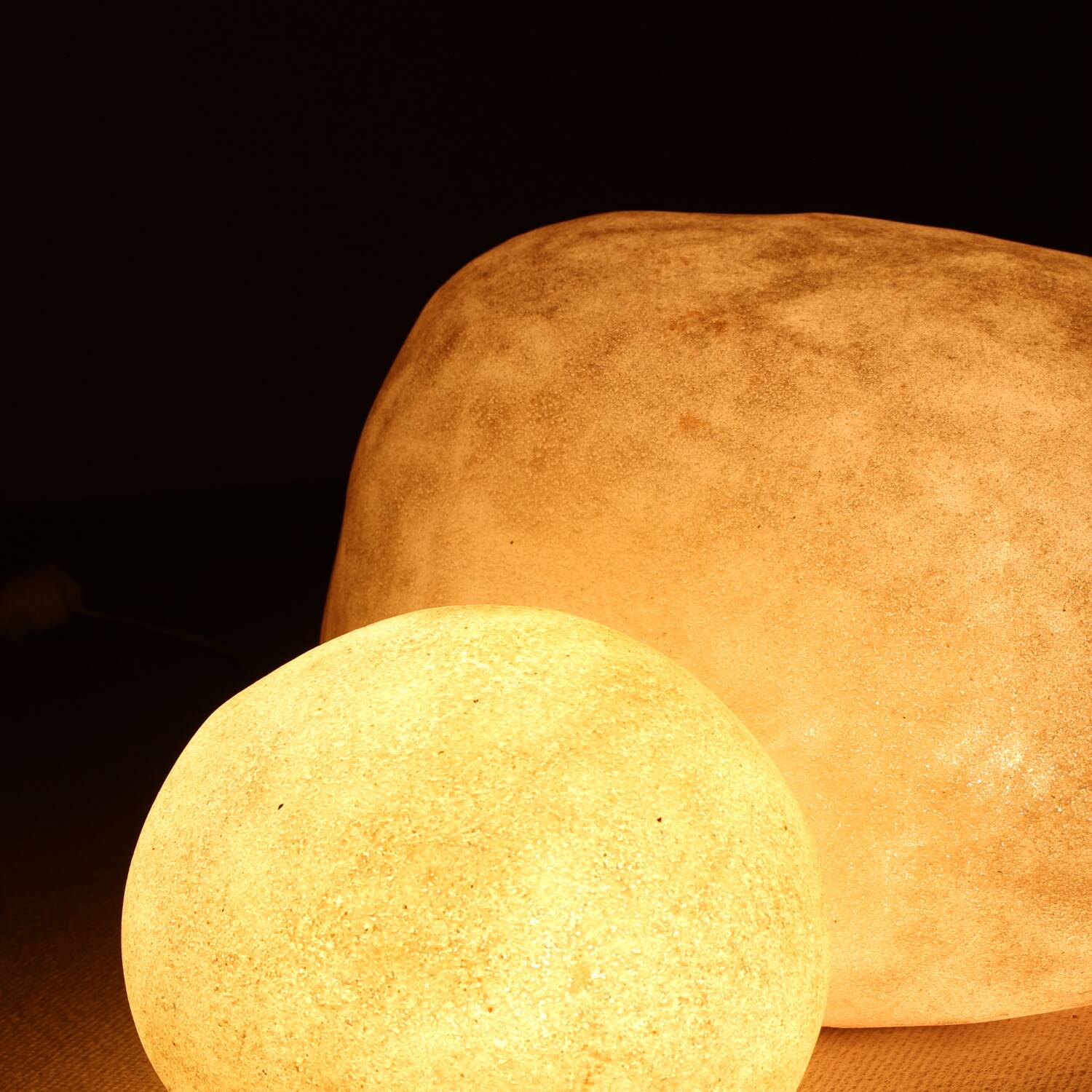 Pair of ‚Moon Rock Dora‘ Lamps by André Cazenave for Atelier A Paris