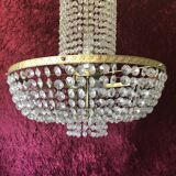 Chandelier basket pearls and tassels