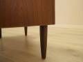 Danish teak chest of drawers with six drawers and sculptural handles, 1960s