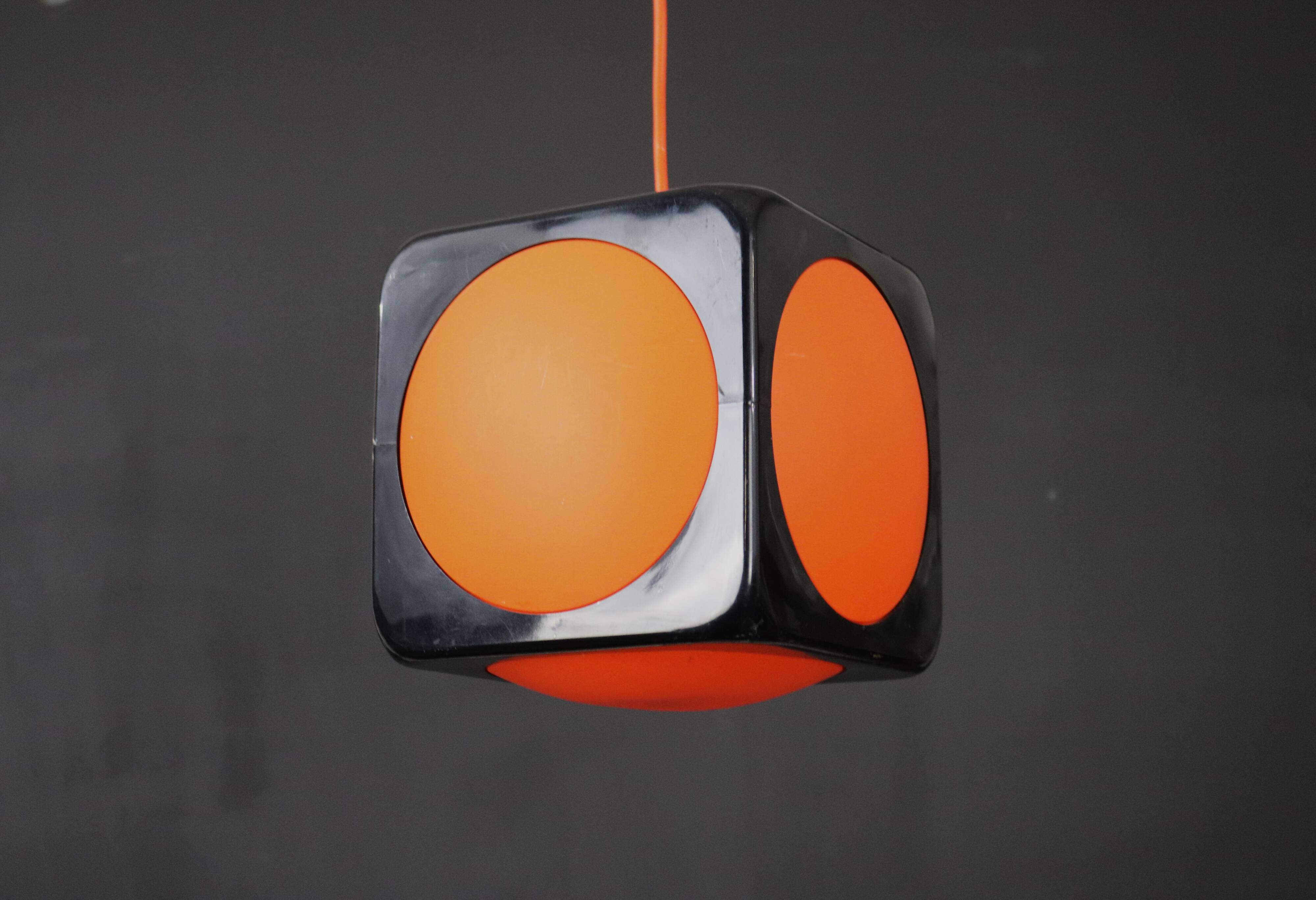 Very cool space age lamp by Uffe Gustav Schioler for Hoyrup Denmark  *** model Poker Dice 527 *** 70