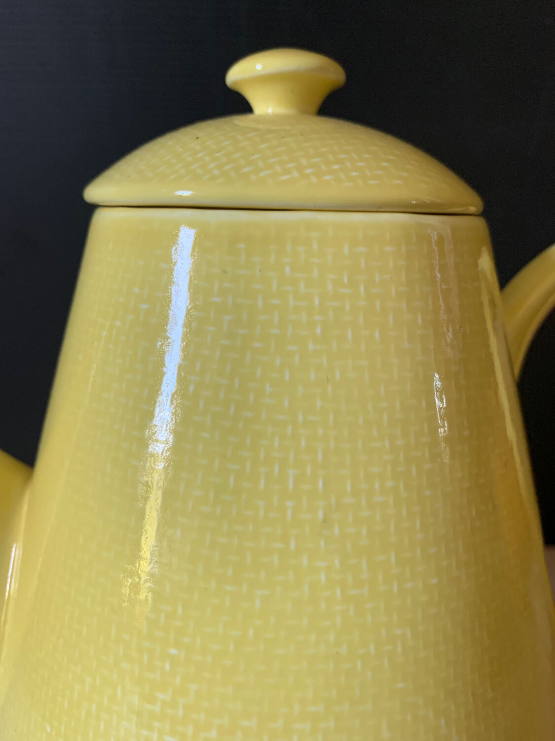Yellow coffee jug