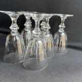 Blown and cut crystal glasses