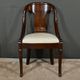 Set of 4 Gondola Chairs in Mahogany, Restoration period – Part 1, 19th century