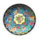 enamel plate, signed LONGWY, Flowers, model "Peonies"