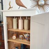 Antique vintage white Parisian wardrobe