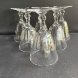 6 Baccarat water glasses