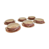 12 soup bowls and saucer service Villeroy&Boch Saar