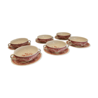 12 soup bowls and saucer service Villeroy&Boch Saar