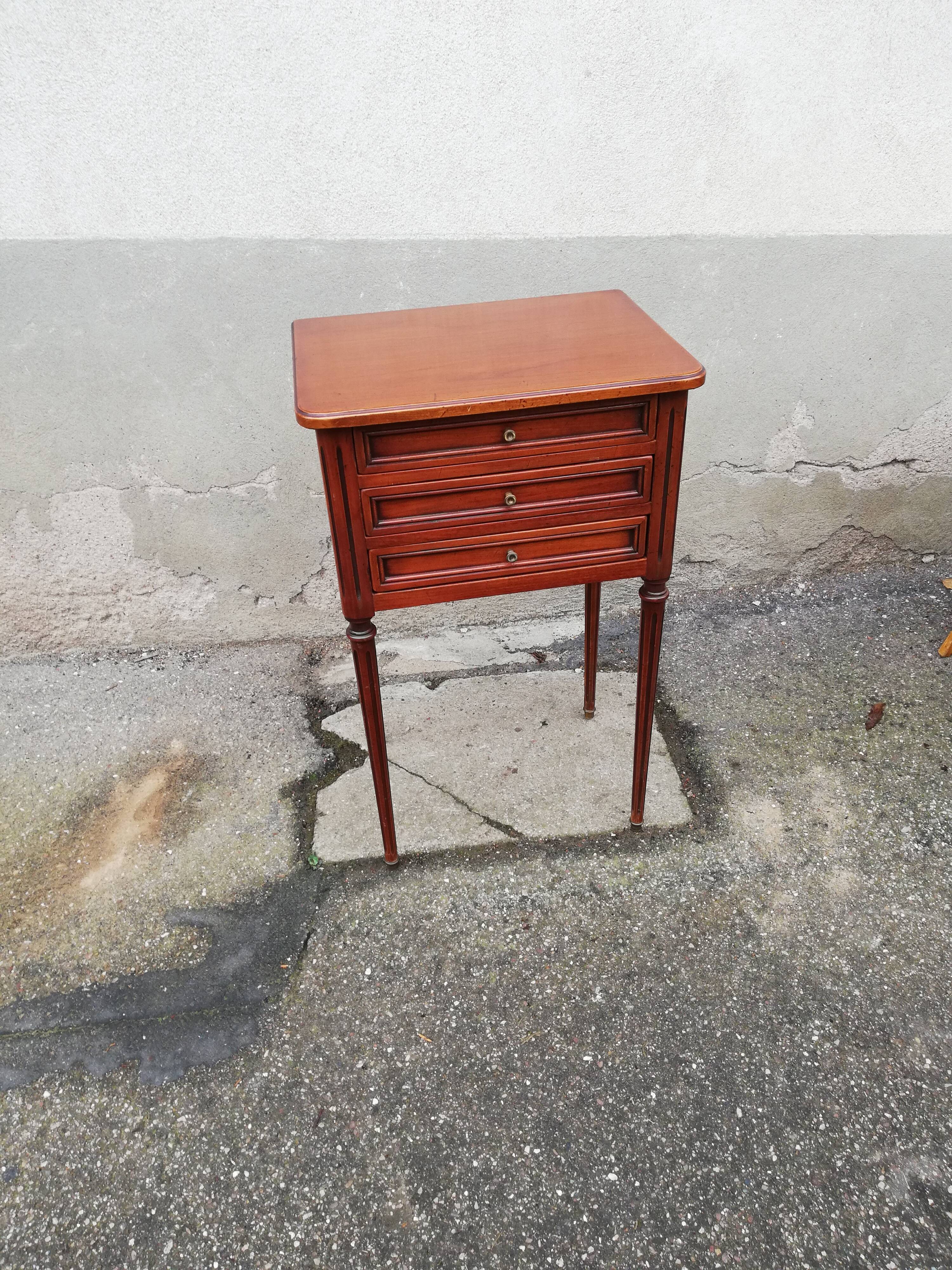 Chest of drawers 3 drawers louis xvi style