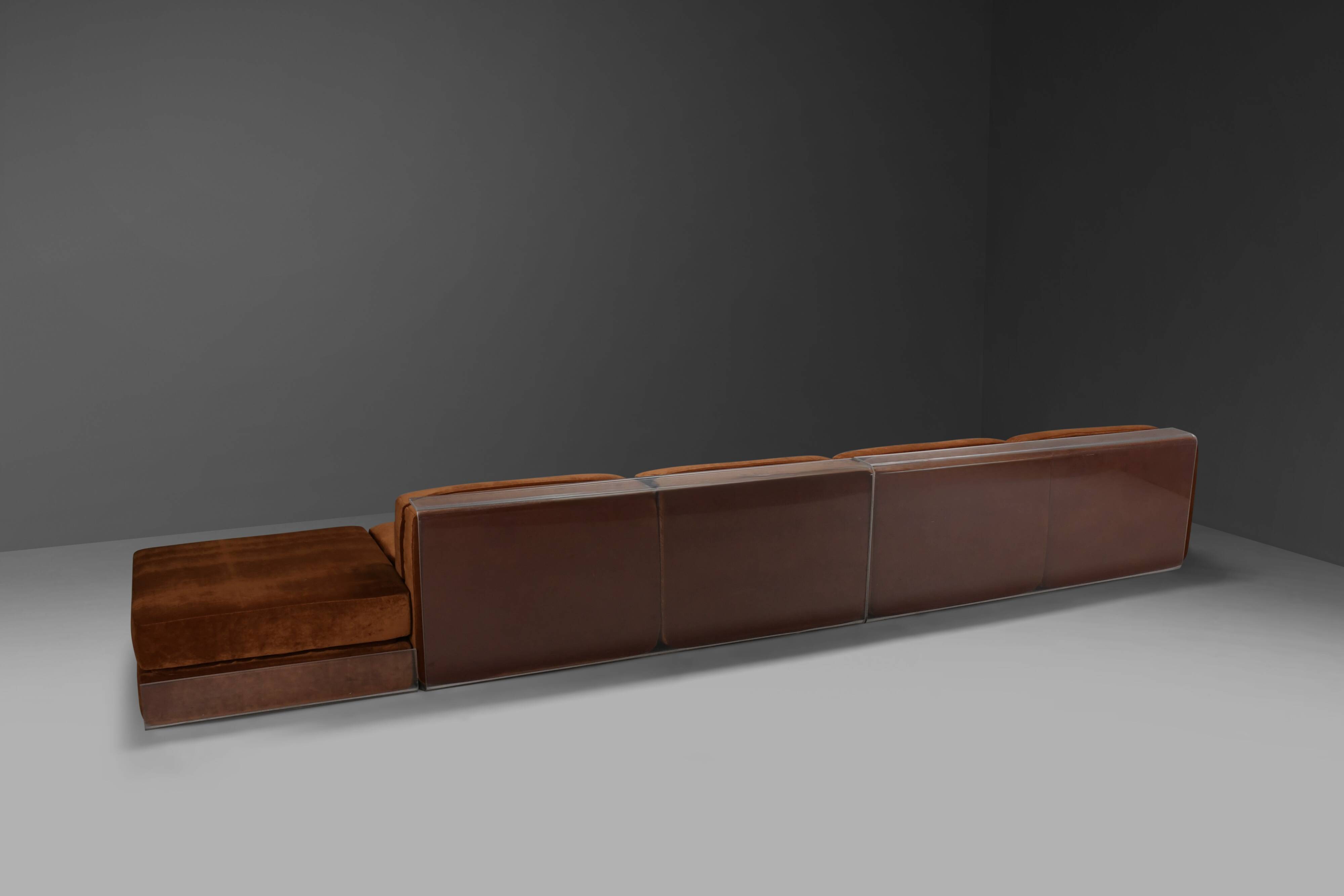 Rare modular Lucite canapé by Roberto Monsani for Acerbis, Italy 1975