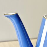 Large Fox Trott Sarreguemines coffee pot in art deco earthenware, 1930s vintage