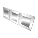 Trio de miroirs biseautés à poser