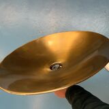 Vintage brass suspension attributed to Florian Schulz - Handmade German design lamp.