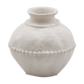Amphora vase in white ceramic