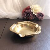 Retro golden brass ashtray