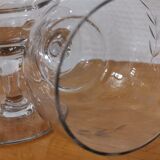 10 stemmed glasses "Cholet" art deco crystal year 1940